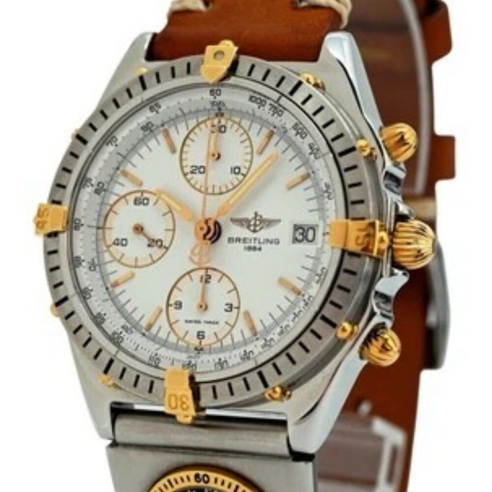 Breitling 40mm Men's Chronomat Two Tone Automatic Watch w/ B+P! B13048/ B61072!